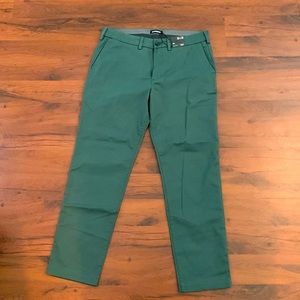 Express Green Slim Stretch Pant 33/30